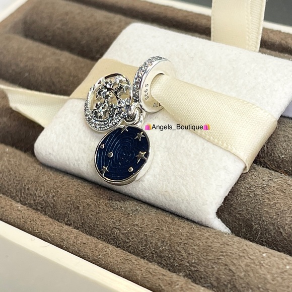 New Pandora Tree & Galaxy Moon Dangle Charm - Picture 4 of 5